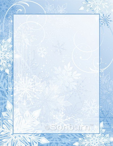 Winter Wonderland Christmas Design Paper 8 5x11 100 Pk