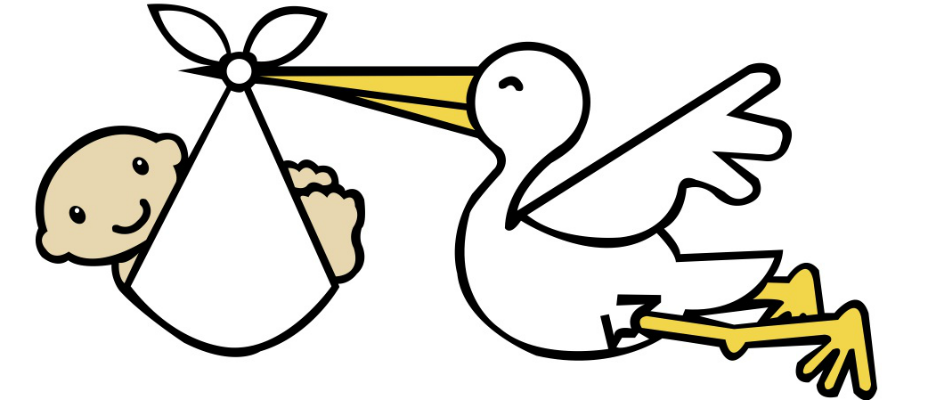 Baby Delivery Stork   Clipart Best