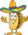 Cartoon Taco Character Clip Art   Mexican Food Graphic