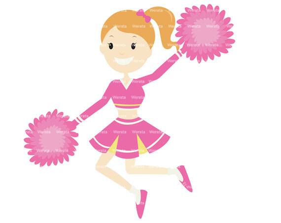 Cheerleader Clipart   Cheerleader Clip Art   Cute Cheerleader