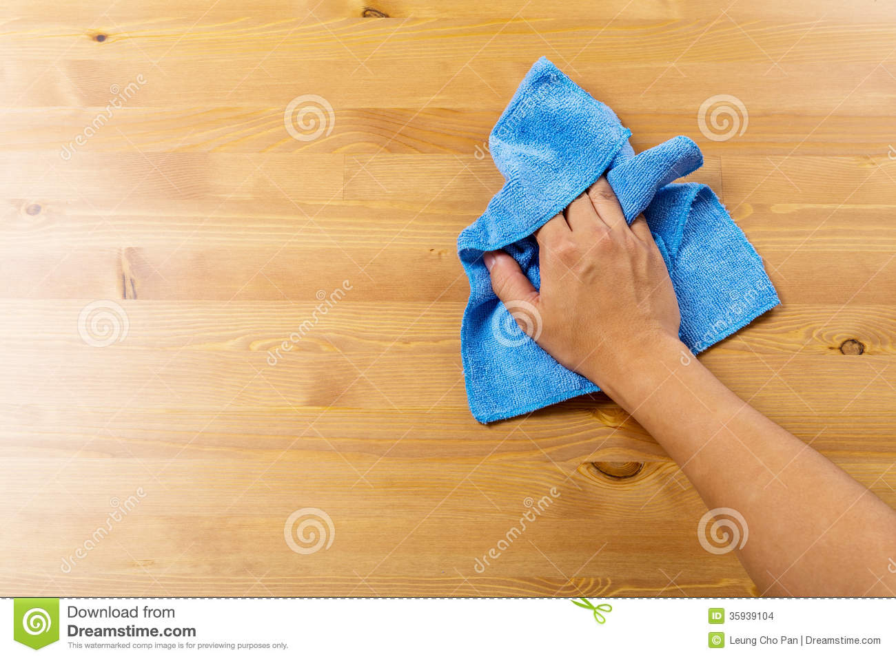 Cleaning Table By Blue Rag Stock Images   Image  35939104