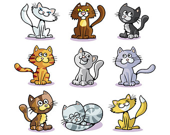 Cute Cat Kitty Clip Art   Cat Clipa Rt   Digital Cat Png   Vector Cat