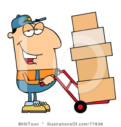 Delivery Clipart Royalty Free Delivery Man Clipart Illustration 77838