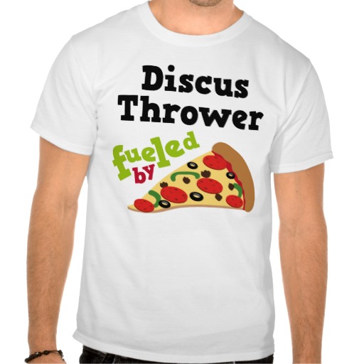 Discus Thrower Funny Pizza Shirt