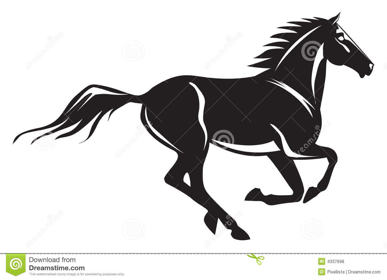 Galloping Horse Royalty Free Stock Photos   Image  4337698