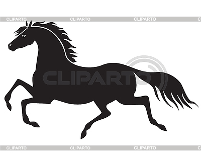 Galloping Horse   Stock Vector Graphics   Cliparto