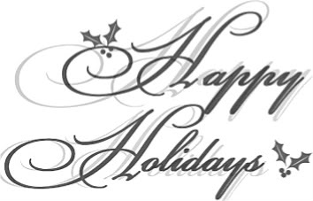 Happy Holidays Black And White Happy Holidays Homegirl Graphics And