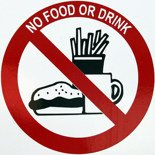 No Food And Drink Sign