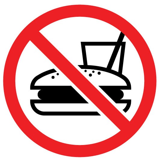 No Food Or Drinks Sign   Clipart Best