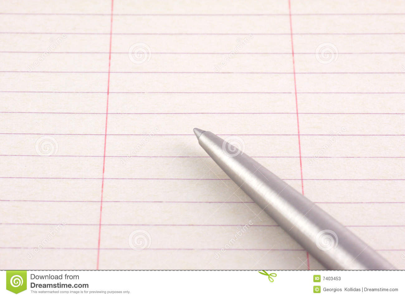 Notepad And Pen Stock Photos   Image  7403453