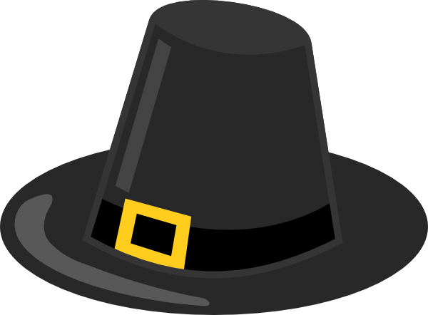 Pilgrim Hat With Black Band Clip Art At Clker Com   Vector Clip Art    