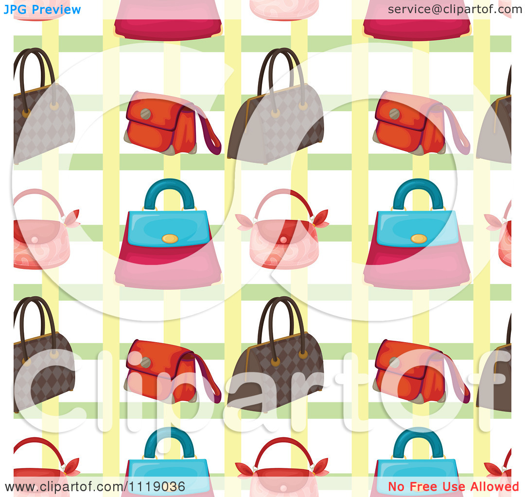 Purse Background Pattern 2   Royalty Free Vector Clipart By
