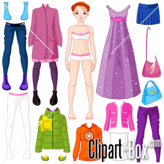 Related Girl To Dress Cliparts