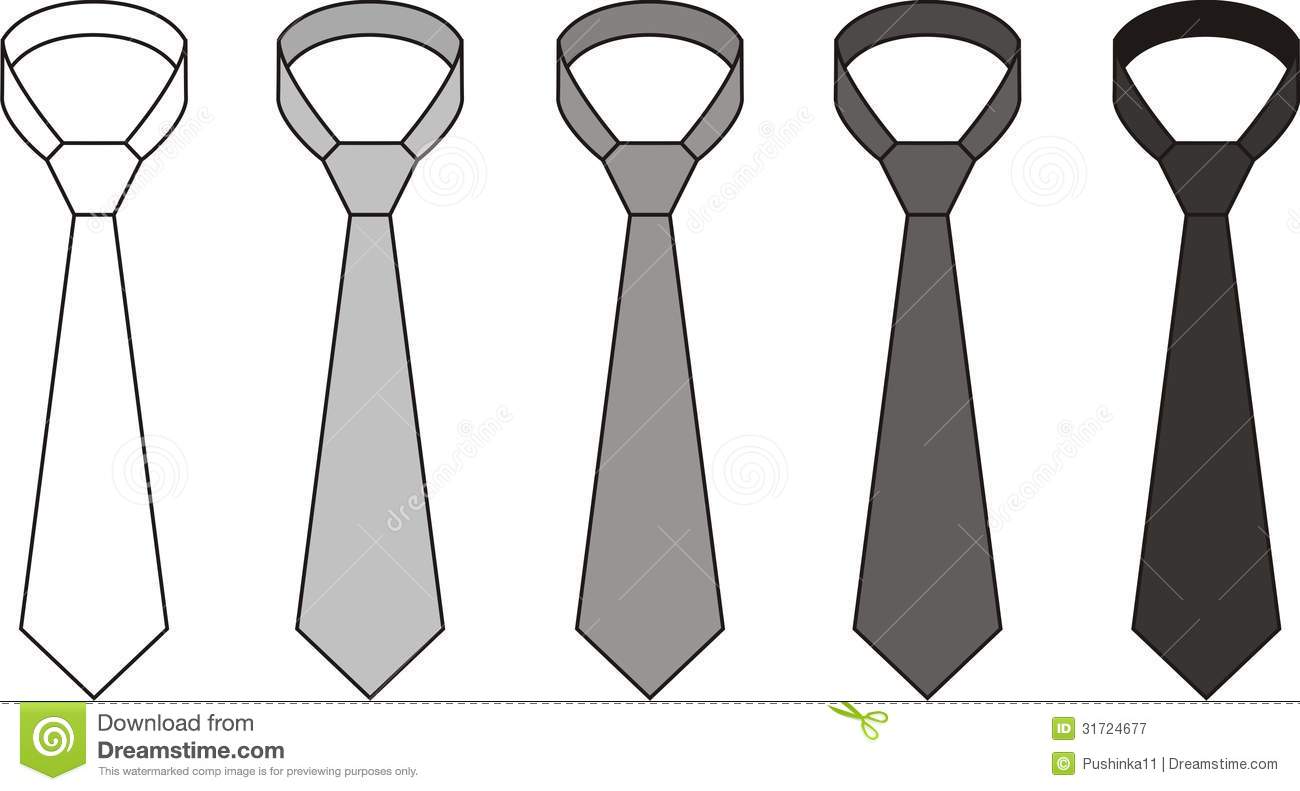 Wektorowa Ilustracja  Set Krawaty  R  Ni Kolory