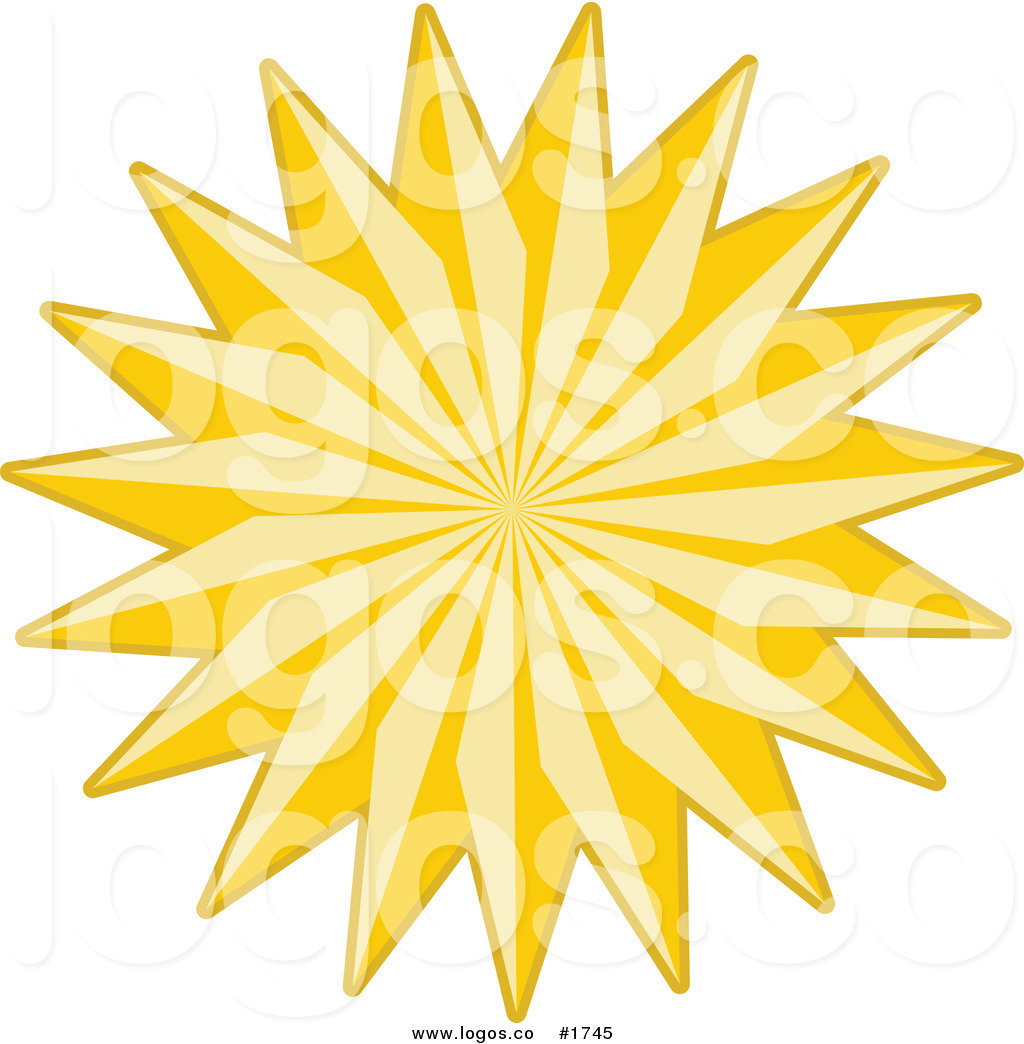 Yellow Christmas Star Logo Golden Yellow Christmas Star Logo