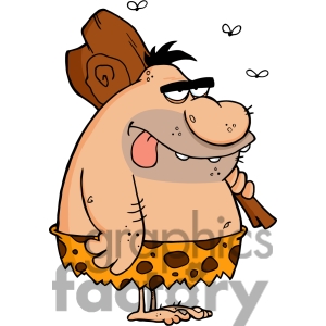 5100 Caveman Cartoon Character Royalty Free Rf Clipart Image