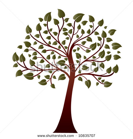 Bare Tree Trunk Clipart Tree With Trunk And Leaves