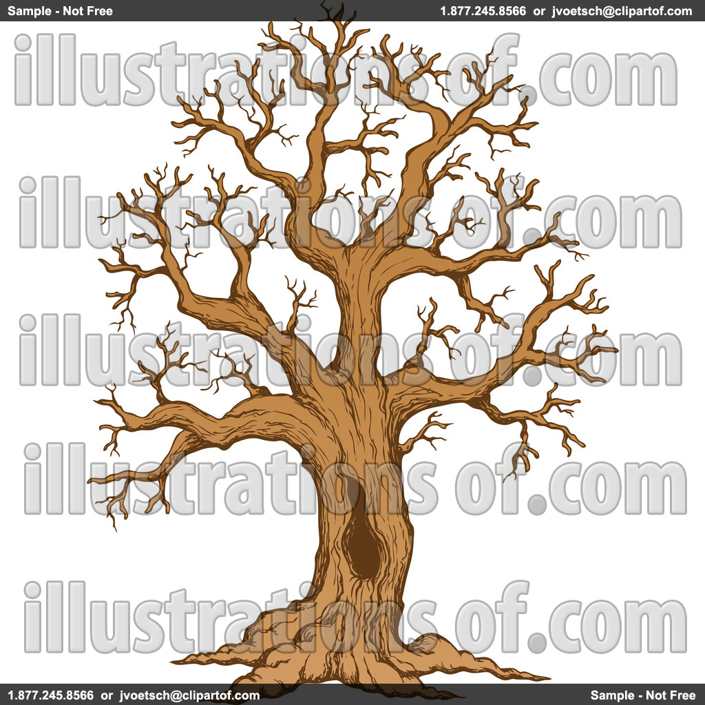 Black And White Bare Tree Clipart Royalty Free Rf Tree Clipart