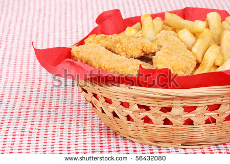 Chicken Tenders And Fries Clipart Chicken Fingers And French