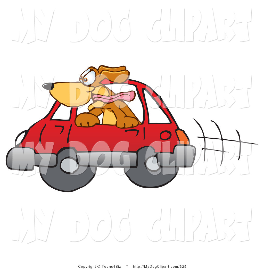 Clip Art Of A Brown Dog Mascot Cartoon Character Sticking His Head Out