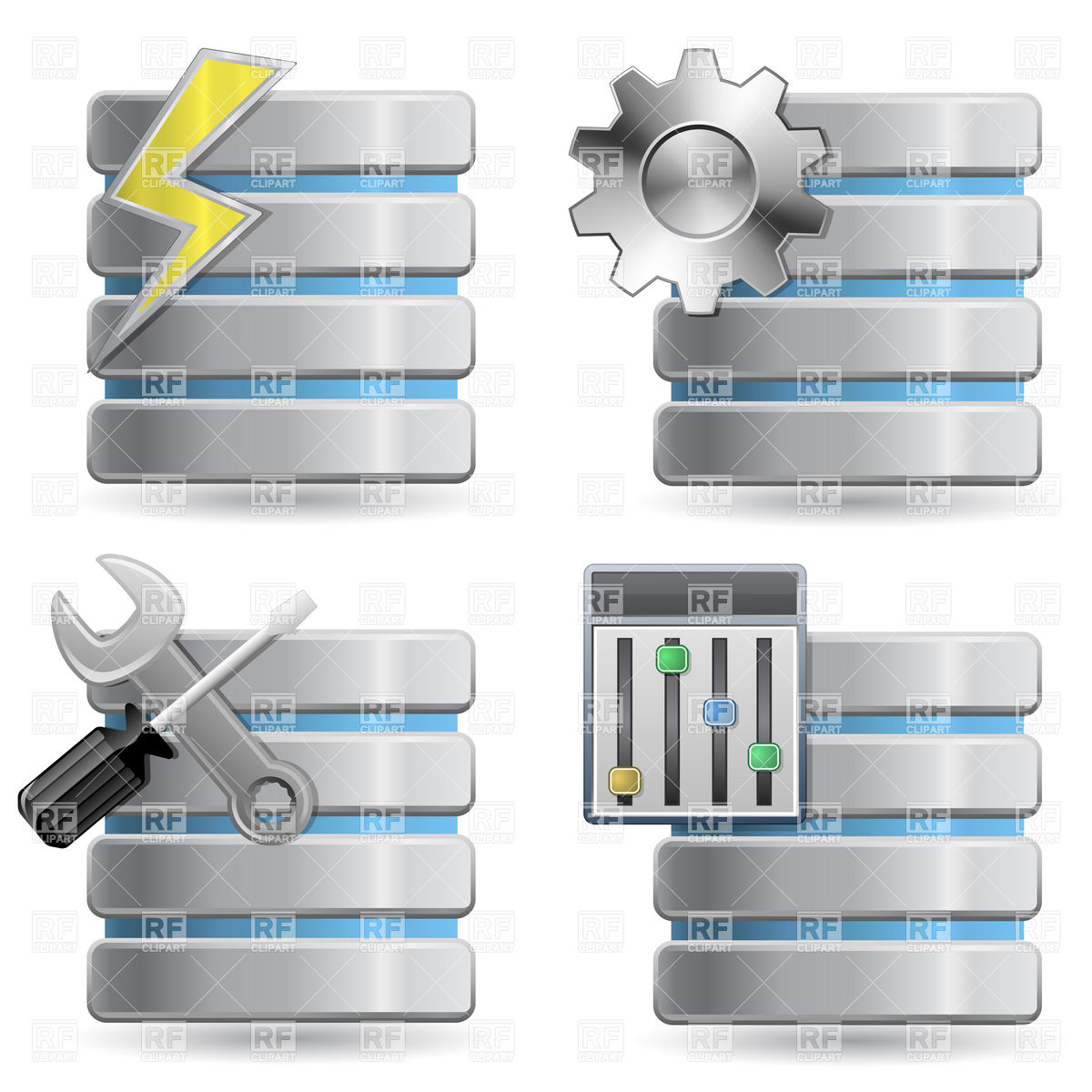 Database And Server Icons 5630 Icons And Emblems Download Royalty    