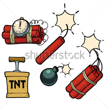 Dynamite Bomb Dynamite Bomb With Timer  Cartoon Illustrations