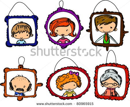 Family Portrait Clip Art Portraits Of Family Members In
