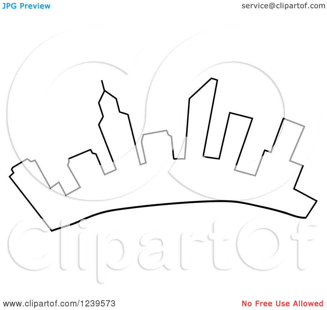 Fitness Center Building Clipart Clipart Of An Outlined City