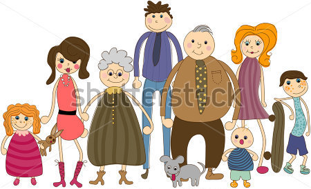 Gro E Family Portrait Cliparts   Clipartlogo Com