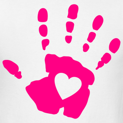 Handprint Heart Clipart   Clipart Panda   Free Clipart Images