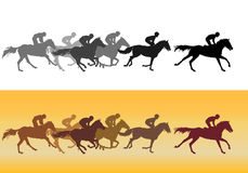 Horse Jockey Silhouette Set Stock Vectors Illustrations   Clipart