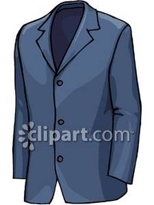 Nice Blue Suit Jacket Royalty Free Clipart Picture