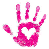 Print Of Hand Of People Support   Royalty Free Clip Art