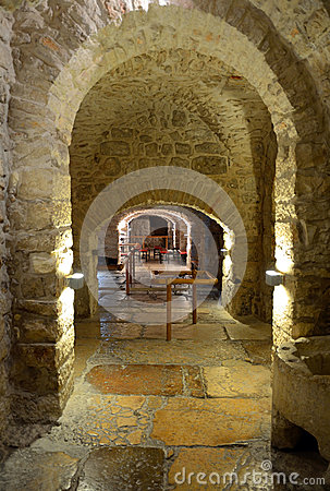 Roman Flagstones Beneath The Convent Of The Sisters Of Zionjerusalem 