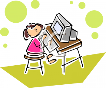 School Pictures School Images Clipart Of A Child Working On A Computer