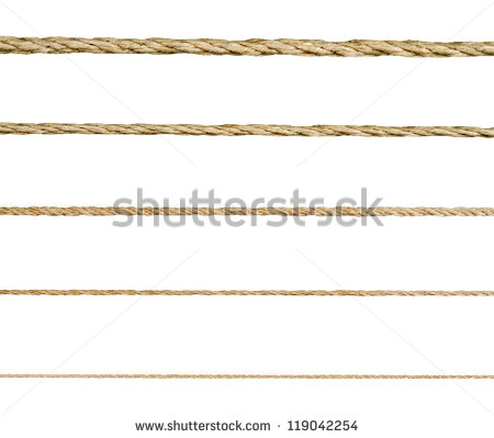 Seamless Golden Rope On White Background   Stock Photo