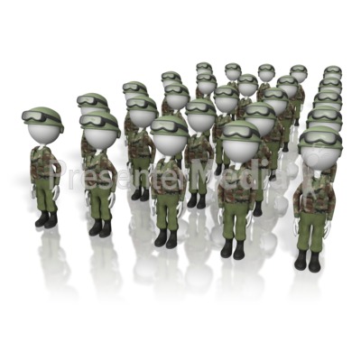 Stick Figure Army   3d Figures   Great Clipart For Presentations   Www    