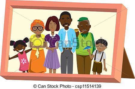 Vectors Of Frame With African Family Portrait Csp11514139   Search