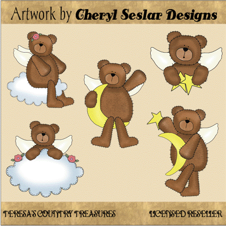 Angel Bears Clipart Angel Bears Clipart Download From Cheryl Seslar