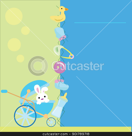 Baby Arrival Background Stock Vector Clipart Baby Stuff For Baby