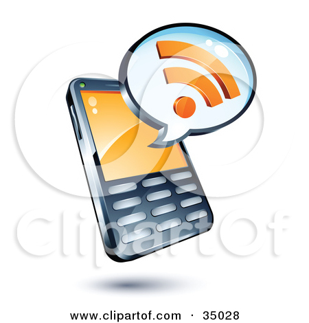 Clipart Illustration Of A Yellow Pencil Writing A Message On A Shiny