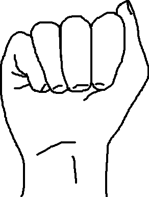 Closed Fist Symbol   Clipart Best