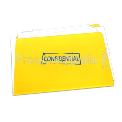 Confidential Folder Documents   Education And School   Great Clipart
