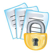Confidential Papers Icon   Clipart Graphic