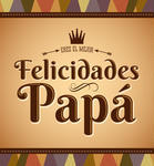    Congratulation Dad Spanish Text Vector Card Stock Vector   Clipart Me