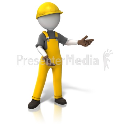 Construction Worker Display   3d Figures   Great Clipart For