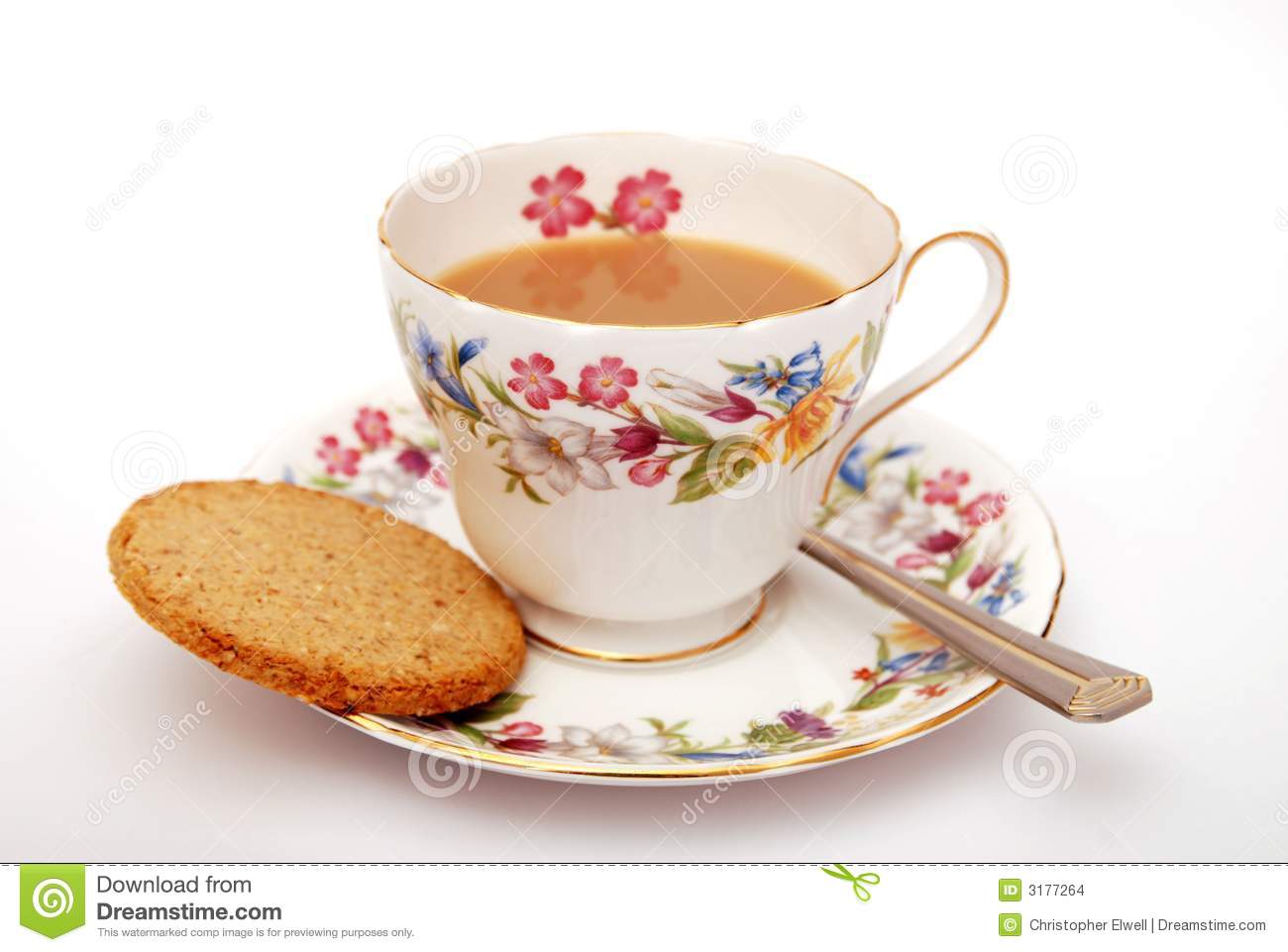 English Tea And Biscuit Stock Images   Image  3177264