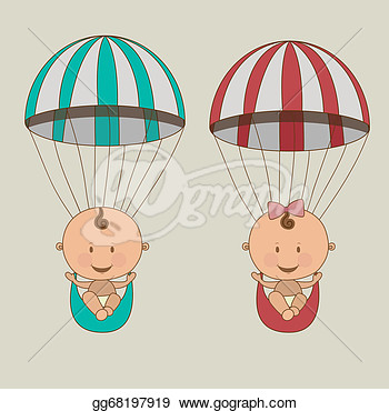 Eps Illustration   Baby Arrival  Vector Clipart Gg68197919   Gograph
