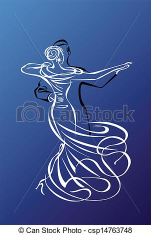 Eps Vector Of Dance Night   Prom Or Ballroom Dance Night Illustration
