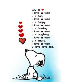 Free Drawn Cartoons Wallpaper Snoopy Cute Love For Mobile Phone